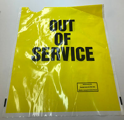 NC-5Y - Yellow Out of Service Nozzle Cover