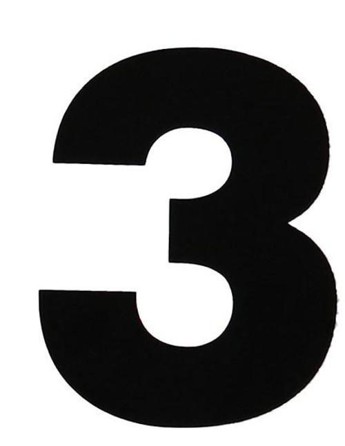 VL-4-3 - 4 Black Vinyl Number 3
