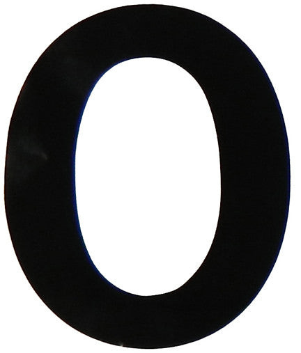 VL-4-0 - 4" Black Vinyl Number 0
