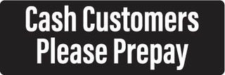 PID-CCPP62 - Cash Customers Discount Decal