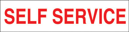 PID-126 - 12" x 3" Decal - Self Service