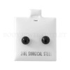 5mm Black IP Ball Stud - 316L Stainless Steel Earring - Pair (2 Pieces)