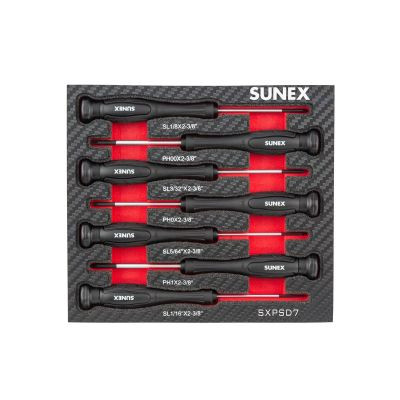 Precision Phillips and Slotted 7 PC Screwdriver Set