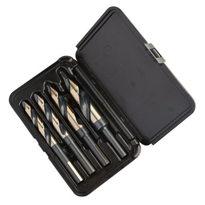 4 Piece Step Point 1/2" Reduced Shank Drill Bit Set 9/16 - 5/8 - 3/4 - 1"