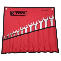 K Tool International Wrench Set Combination 12 Piece Hi Polish