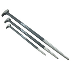 K Tool International 3 Piece Roll Head Ladyfoot Pry Bar Set