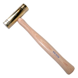 K Tool International HAMMER BRASS 24OZ, HICKORY HANDLE