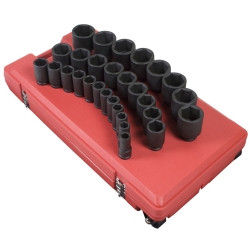 Sunex 3/4" Drive 29 Piece SAE Deep Impact Socket Set