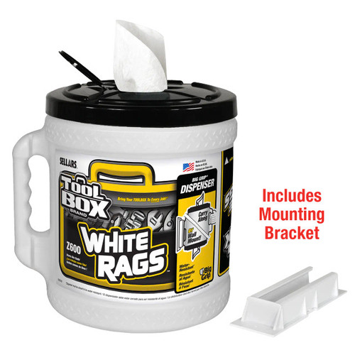 Z600 Wipers - Big Grip Dispenser, White, 300 Sheets