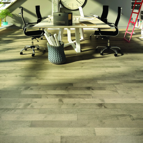 Mercier Design+ Stone 3 1/4 inch Maple Distinction Solid Hardwood