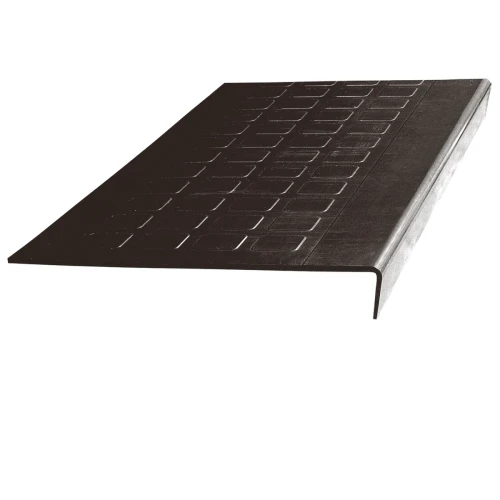 Mannington Burke Black Brown 48 inch Stair Tread ColorScape Rubber