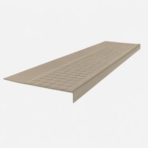 Roppe Circular Stair Tread 60 Inch Greige Rubber
