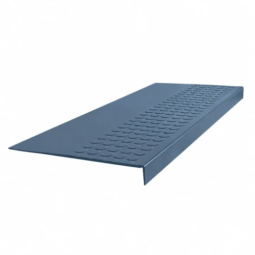 Roppe Vantage Circular Stair Tread Steel Blue 60 Inch Rubber