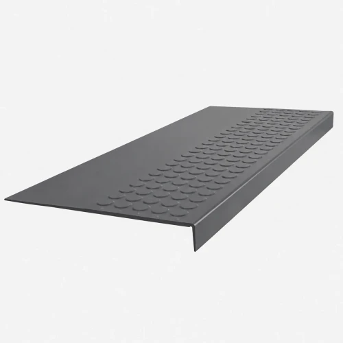 Roppe Vantage Circular Stair Tread Battleship 60 Inch Rubber