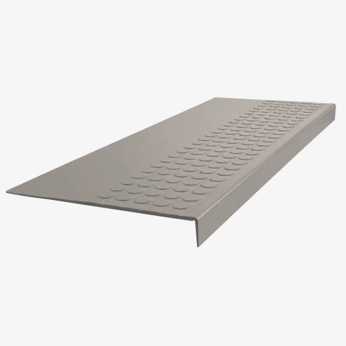 Roppe Vantage Circular Stair Tread Ashen 72 Inch Rubber