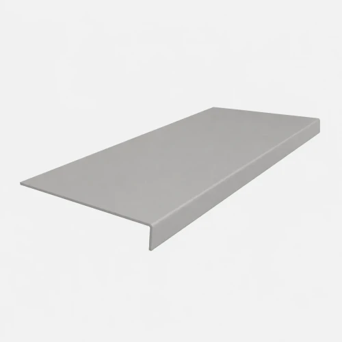 Roppe Light Duty Smooth Ashen Rubber Stair Tread 72" Square Nose