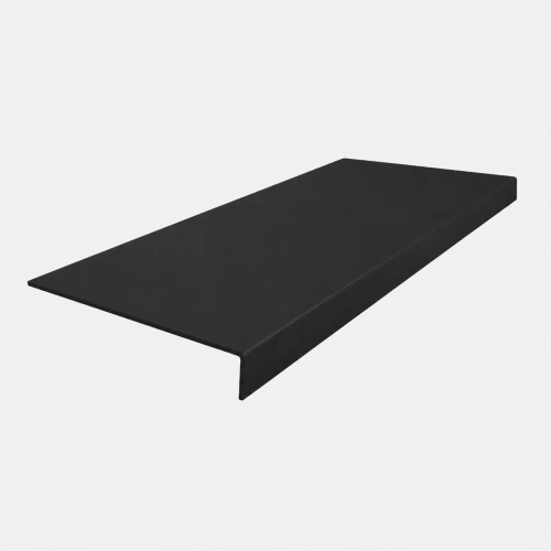 Roppe Heavy Duty Smooth Stair Tread Night Hawk 72" with Square Nose
