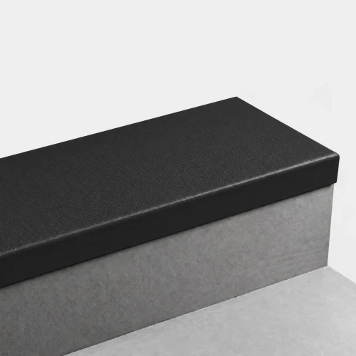Roppe Hammered Night Hawk 48" Rubber Stair Tread- Square Nose