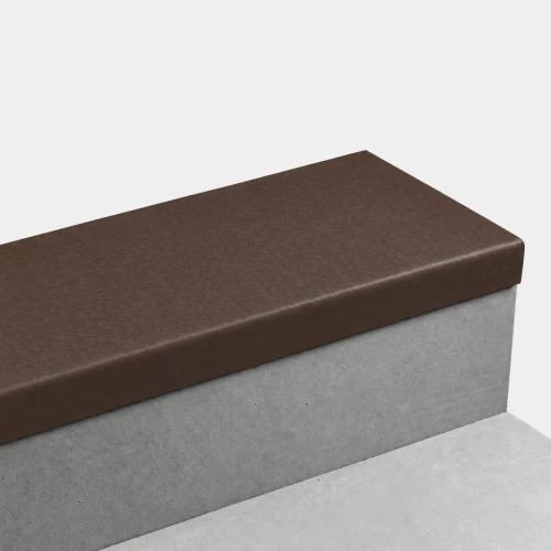 Roppe Hammered Clove 48" Rubber Stair Tread- Square Nose