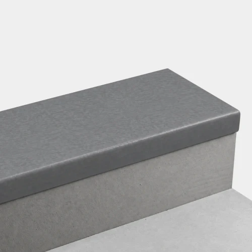 Roppe Hammered Smoke 72" Rubber Stair Tread- Square Nose