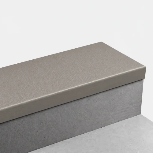 Roppe Hammered Greige 72" Rubber Stair Tread- Square Nose