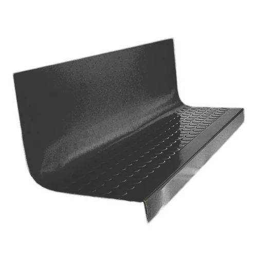 Roppe Vantage Circular Charcoal 60" Rubber Stair Tread and Riser One Piece