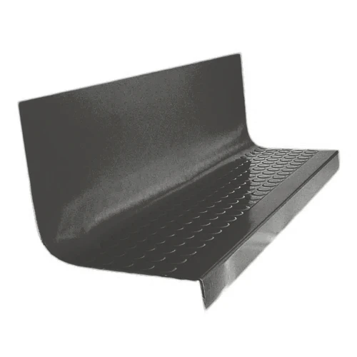 Roppe Vantage Circular Asphalt 60" Rubber Stair Tread and Riser One Piece