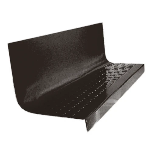 Roppe Vantage Circular Black Brown 60" Rubber Stair Tread and Riser One Piece