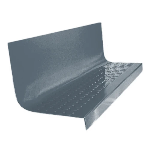 Roppe Vantage Circular Steel Blue 72" Rubber Stair Tread and Riser One Piece