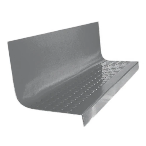 Roppe Vantage Circular Smoke 72" Rubber Stair Tread and Riser One Piece