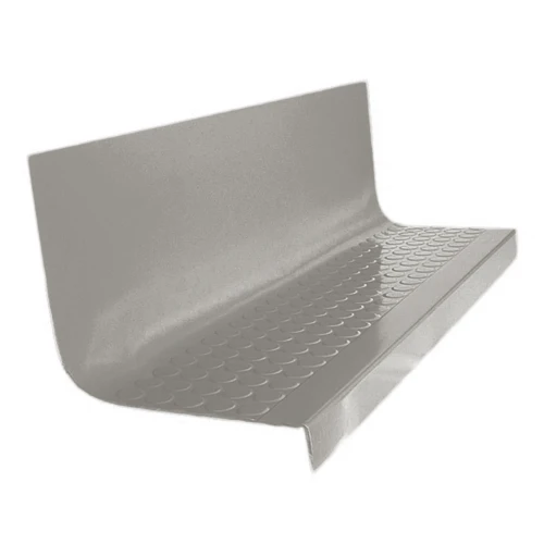 Roppe Vantage Circular Ashen 72" Rubber Stair Tread and Riser One Piece