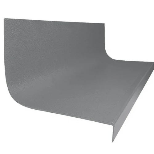 Roppe Hammered Smoke 60" Rubber Stair Tread and Riser One Piece
