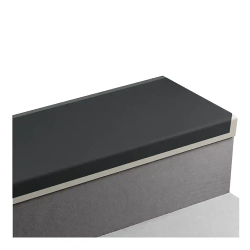 Tarkett Stair Tread Black 72 inch Hammered Square Nose