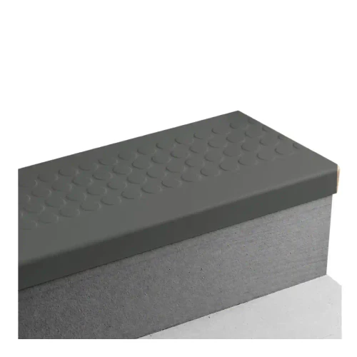 Tarkett Johnsonite Charcoal Raised Round 72 inch Stair Tread
