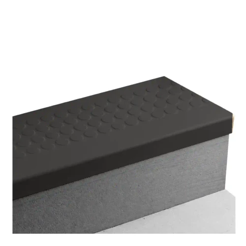 Tarkett Johnsonite Dark Brown Raised Round 72 inch Stair Tread