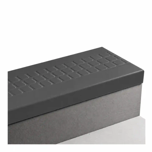 Tarkett Johnsonite Charcoal Raised Square 48 inch Stair Tread
