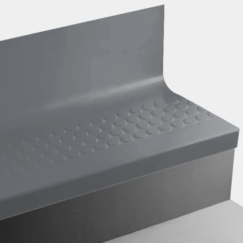 Tarkett Johnsonite Storm Cloud Raised Round 60" One Piece Stair Tread Riser