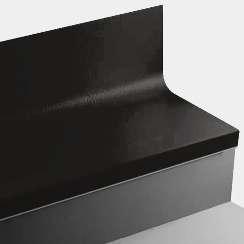 Tarkett Johnsonite Black Hammered 60" One Piece Stair Tread Riser