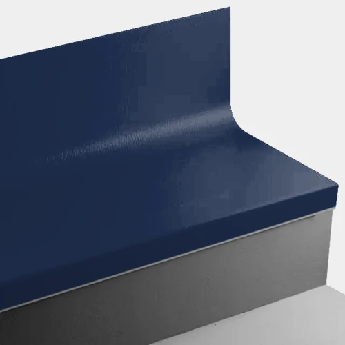 Tarkett Johnsonite Navy Blue Hammered 60" One Piece Stair Tread Riser