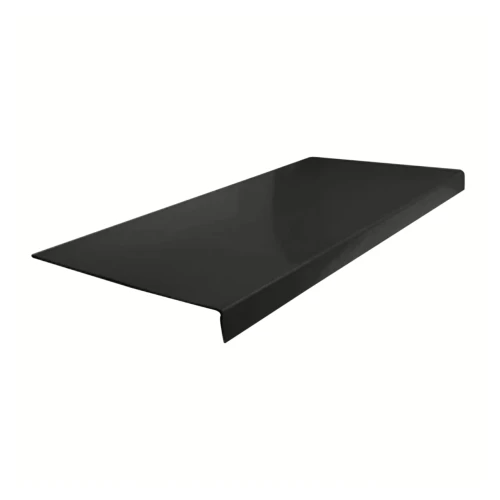 Flexco 48 inch Black Brown 120 Heavy Duty Smooth Rubber Stair Tread