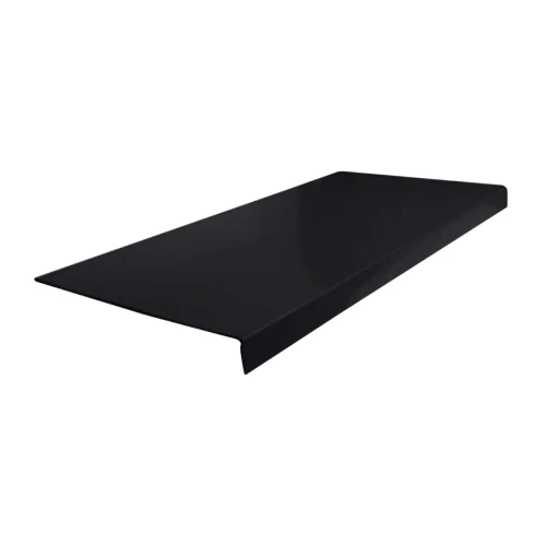 Flexco 72 inch Black Dahlia 120 Heavy Duty Smooth Rubber Stair Tread