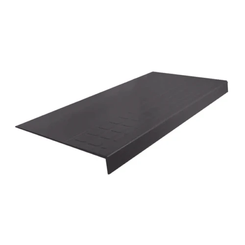 Flexco 650 Charcoal 48 inch Heavy Duty Diamond Rubber Stair Tread