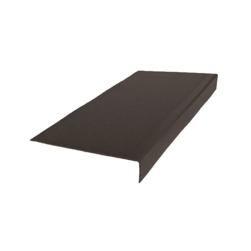 Flexco Hammered 60 inch Coffee Bean 900 Heavy Duty Rubber Stair Tread Adjustable Nose