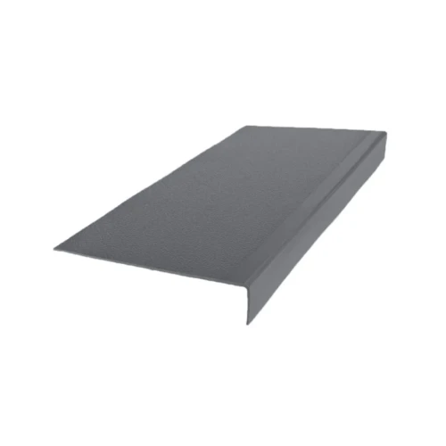 Flexco Hammered 60 inch Graystone 900 Heavy Duty Rubber Stair Tread Adjustable Nose