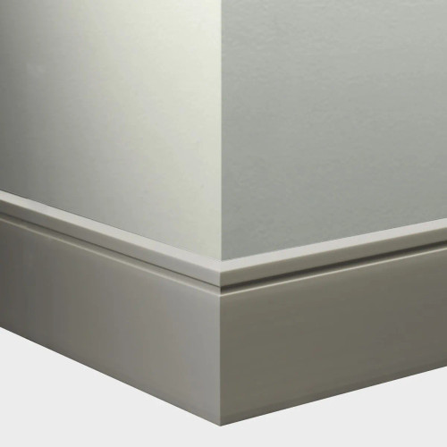 Tarkett Johnsonite Millwork Reveal Silver Grey 4 1/4 inch
