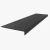 Roppe Circular Stair Tread 48 Inch Charcoal Rubber