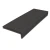 Roppe Square Stair Tread Charcoal 72 Inch Rubber