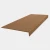 Roppe Vantage Circular Stair Tread Light Brown 48 Inch Rubber