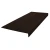 Roppe Vantage Circular Stair Tread Black Brown 72 Inch Rubber
