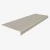 Roppe Ribbed Greige 60" Rubber Stair Tread- Square Nose